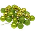 thumbnail image 5 of Zvmxot 24Pcs Christmas Balls Ornament, 1.18 Inch Christmas Decorations, Green, Set Bright Matte Powde Hanging Balls, Plastic Electroplated Christmas GIft Pendant Decor, 5 of 7