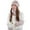 A-Pink329, variant on Bibifish 3 PCS Scarf Hat Glove Sets For Women Winter Neck Warmer Hats And Gloves Soft Thermal Knitted Lined Ladeis Scarf Hat Glove Sets