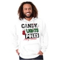 thumbnail image 5 of Funny Christmas Candy Lights Poles Hoodie Hooded Sweatshirt Men Brisco Brands S, 5 of 6