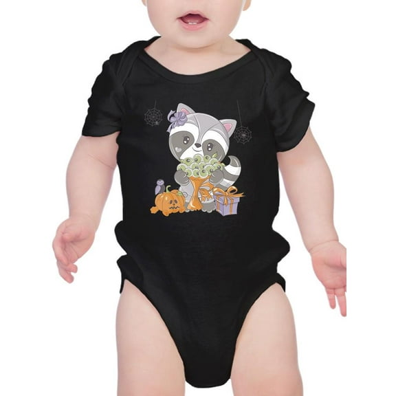 Cute Baby Racoon Halloween Bodysuit Infant -Image by Shutterstock, Newborn