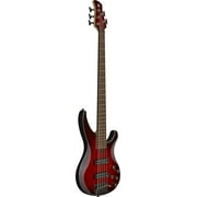 Yamaha TRBX605FM 5-String Electric Bass Guitar - Dark Red Burst