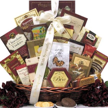 Merlot Cheddar - GreatArrivals.com Gift Baskets Great Arrivals Our Sincere Condolences Sympathy Gift Basket