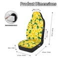 thumbnail image 6 of POLERO Yellow Hibiscus Pattern Auto Front Seats Protector for Interior Accessories, Elastic Front Car Seat Cover Interior Decor Polyester Automotive Seat Covers, 6 of 12