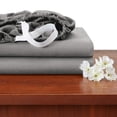 thumbnail image 1 of Ropa de cama, sábana ajustable de bolsillo profundo, sábana de microfibra cepillada doble suave y sedosa de lujo para hotel, sábana de bolsillo profundo, juego de 2, tamaño King, gris, 1 of 5