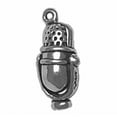 thumbnail image 1 of Sterling Silver 20" .8mm Box Chain 3D Announcer Talk Show Radio Host Microphone Pendant Necklace, 1 of 2