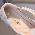 thumbnail image 7 of Girl Mary Simple Shoes Bow Water Diamond Princess Flat Shoes Wedding Party, Preschool and Middle aged Children, 7 of 7