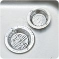 thumbnail image 4 of Colador de fregadero para la mayoría de los desagües de cocina - 2 piezas. Colador de fregadero de cocina de acero inoxidable alemán, diámetro de 4,5 pulgadas, borde ancho, perfecto para la mayoría, 4 of 5