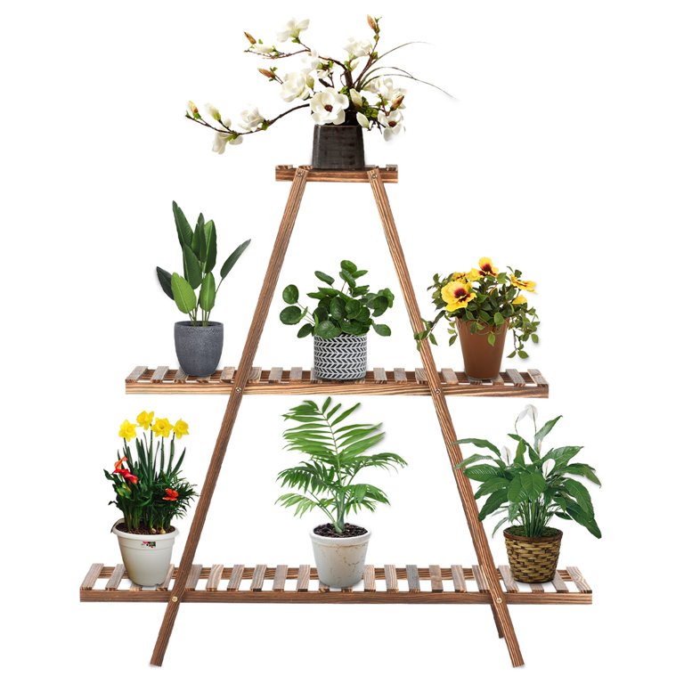 Hanging Rack 3-Tiers Wooden Wall Shelf Plant Storage Rack Decoration  Bathroom Living Room Bedroom Apartment B07DLMP23H - The Home Depot