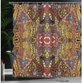 thumbnail image 4 of Ambesonne Psychedelic Shower Curtain, Retro Funky Doodle, 69"Wx84"L, Multicolor, 4 of 5