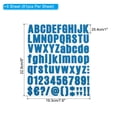thumbnail image 2 of Uxcell Letras y Números de Vinilo Kit de Calcomanías, Calcomanías Autoadhesivas para Buzón, Señal Azul Oscuro 486 Piezas 6 Hojas, 2 of 6