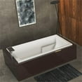 thumbnail image 4 of Malibu Home Galveston Rectangle Soaking Bathtub 72"x 40"x 22" in White, 4 of 5