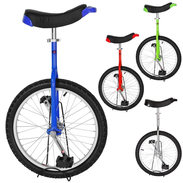 T4B FREESTYLE UNICYCLE 20-Inch Wheel - Mountain Butyl Tire, Advanced Grip - Blue