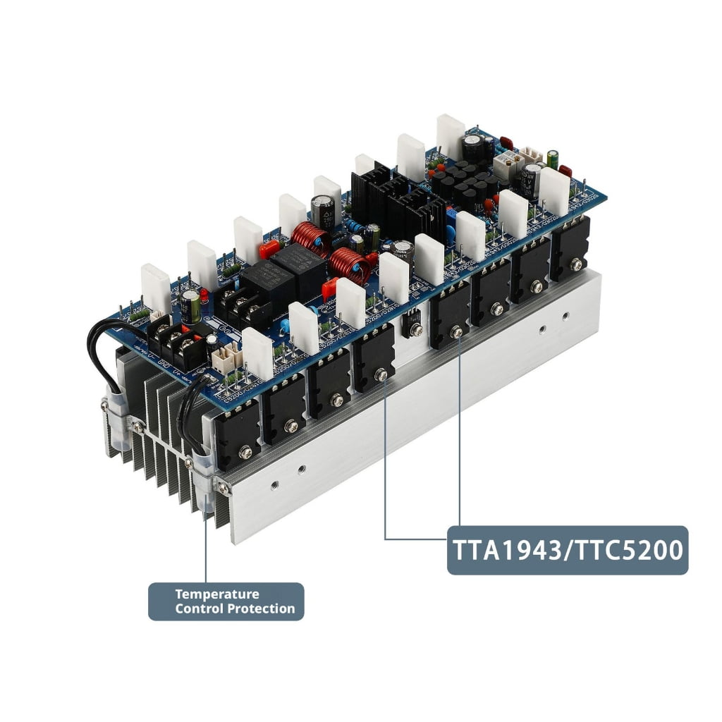400W+400W Sound Amplifier Board Low Noise Double Channel Digital Power Sound Amplifier Board for Car TTA1943/TTC5200