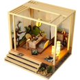 thumbnail image 1 of DIY Dollhouse Kit Toy Handmade with LED Light Miniature Doll House for Gift, 1 of 5