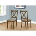 thumbnail image 3 of Monarch Specialties Dining Chair Set Of 2, Side,Upholstered,Dining Room, Brown Fabric, 40" H, Indoor, 3 of 13