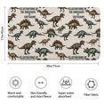 thumbnail image 3 of Beige Cartoon Dinosaurs Illustrations Pattern Bathroom Rugs Mat,Non Slip Microfiber Bathroom Rug,Rubber Backing,Soft Bathroom Mats for Bathroom Floor,Tub and Shower,17x30in(43x75cm), 3 of 5