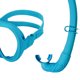 thumbnail image 3 of Máscara Buceo Y Snorkel Set Seco Ajustable para (cielo) Azul, 3 of 9