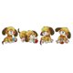 thumbnail image 1 of Cuadros Decorativos Cuatro cachorros 14CT Kits de punto de cruz estampado Costura Bordado Wdftyju embutido en tela, 1 of 9