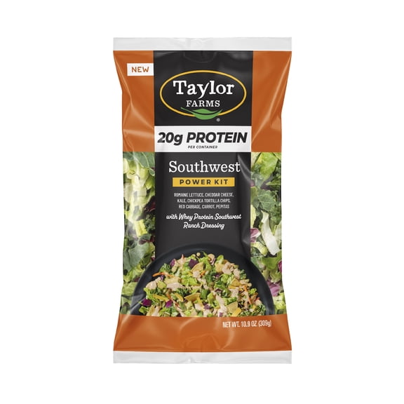 Taylor Farms Protein Southwest Chopped Salad Kit, 10.9 oz, Fresh