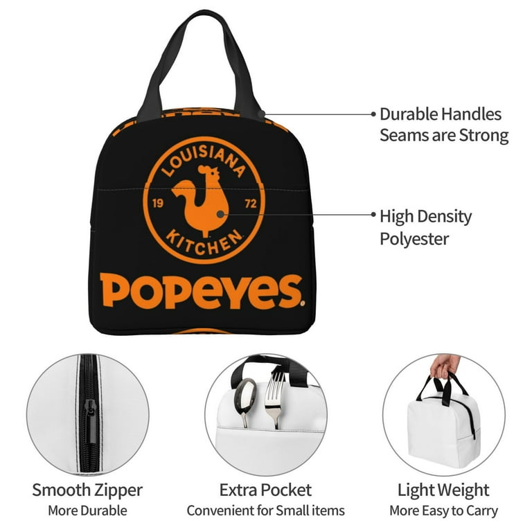 Popeyes Louisiana Kitchen Lunch Box Insulated Lunch Bag For
