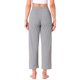 thumbnail image 3 of INSPIRE CHIC Pantalones Palazzo de Pierna Ancha de Cintura Alta para Mujer, Casual, de Punto Acanalado, con Cinta de Ajuste, Cortos, Color Gris, 3 of 5