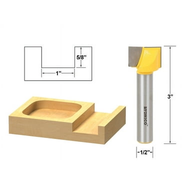 Yonico Bottom Cleaning Dado Router Bit 1" W X 5/8" H - 1/2" Shank - 14973