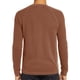 thumbnail image 3 of Blusa de hombre Tops de verano de manga larga Camisetas Henley Camiseta lisa para hombre Camiseta básica con cuello redondo de ajuste regular, 3 of 5
