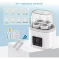 thumbnail image 2 of OhhGo Baby Bottle Warmer, 8-in-1 Fast Milk Warmer with Timer Breastmilk and Formula Baby Food Heater, LCD Display Accurate Temperature Adjustment, Baby Food Jars with Remote Fits 4 Bottles, Gray, 2 of 10