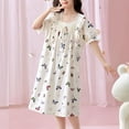thumbnail image 2 of Tkrady Dress for Girls Spring Summer New Short Sleeve Comfortable Cute Nightdress, Sizes 5-11 Years, 2 of 7