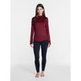 thumbnail image 2 of ClimateRight by Cuddl Duds Women's Warmer Thermal Guard Base Layer Mock Neck Base Layer Top, Sizes XS to 4X, 2 of 5