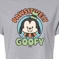 thumbnail image 3 of Disney - Pawsitively Goofy - Juniors Cropped Cotton Blend T-Shirt, 3 of 5