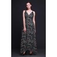 thumbnail image 3 of Bimba Robe Longue Florale pour Femmes à Bretelles Spaghetti Col en V Maxi Tenue de Plage-Moyenne, 3 of 5