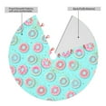 thumbnail image 2 of Lsque Colorful Sweet Donuts Print Christmas Tree Skirt, Tree Skirt with Ties or Velcro, Perfect for Holiday Decorations, Halloween, and New Year-30", 2 of 7