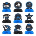 thumbnail image 1 of Decoración de graduación, 9 piezas de decoración de graduación, regalo, centro de mesa de panal, regalo de graduación para decoración de escuela secundaria, accesorios de fiesta, 1 of 5