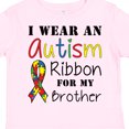 thumbnail image 4 of Inktastic I Wear an Autism Ribbon for My Brother Boys or Girls Toddler T-Shirt, 4 of 5