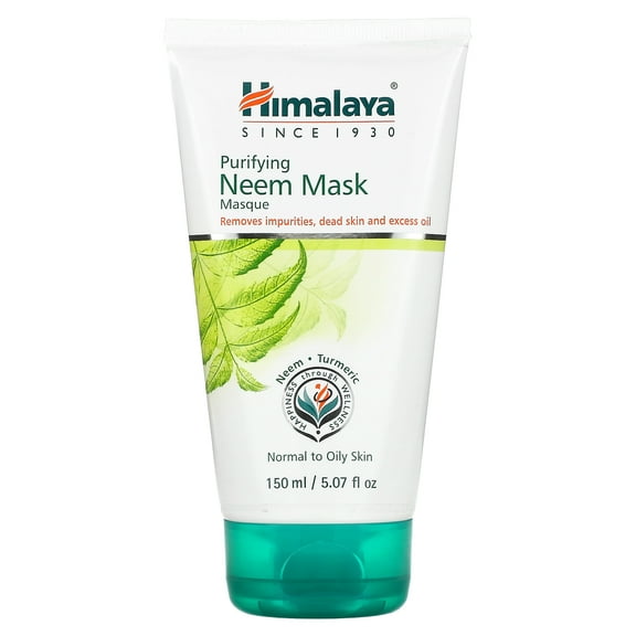 Himalaya Purifying Neem Mask for Deep Cleaning, to Reduce Acne & Leave a Clean, Clear Complexion, 5.07 oz