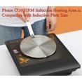 thumbnail image 2 of Heat Conduction Plate for Gas Stove, Beswarmy Heat Diffuser Cooking Induction Adapter Plate with Removable Handle, Coffee Milk Cookware Simmer Ring Disk Induction Hob Converter Disk 16cm, 2 of 7