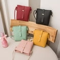thumbnail image 2 of Bucket Bag Elegant Dustproof Large Capacity Smooth Zipper Solid Color Storage Faux Leather Women Crossbody Bag Mobile Phone Pouch Fashion Accessory, 2 of 11