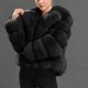 thumbnail image 1 of Puntoco Chaqueta De Invierno De Talla Grande Para Mujer, Cálida, Holgada, Con Cuello Levantado Y Pelo De Felpa, 1 of 5