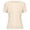 Beige, variant on Girls Tshirts Girls Short Sleeve Pink Shirt Crew Neck Ribbed Knit Girls Basic Tees Kids Clothes Girls Size 9-10 Years