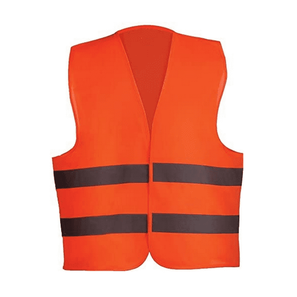 10 PACK ULTRA Reflective Orange Safety Vest With Reflective Stripes 100 ...