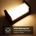 thumbnail image 2 of Aplique de pared para exteriores moderno, luminaria exterior con temperaturas de color, iluminación exterior de aluminio superbrillante, pantalla de acrílico transparente, iluminación de pared, 2 of 5