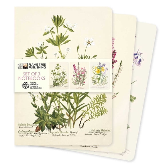 Standard Notebook Collection Royal Botanic Gardens Edinburgh Set of 3 Standard Notebooks, (Hardcover)