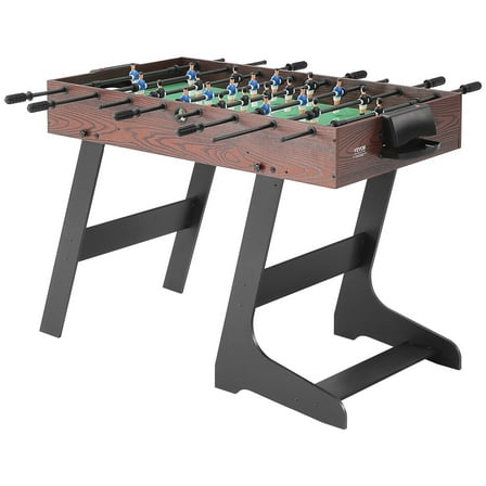 42" Foldable Foosball Table, Indoor Soccer Game Table for Home & Game Room, Includes 2 Balls, Durable Compact Design