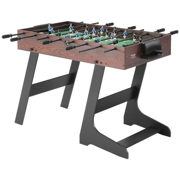 42" Foldable Foosball Table, Indoor Soccer Game Table for Home & Game Room, Includes 2 Balls, Durable Compact Design