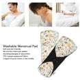 thumbnail image 4 of Reusable Sanitary Pad, Bright Color Super Absorbent 5pcs Flower Pattern Washable Menstrual Pad  for Home for Lady, 4 of 7