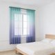 thumbnail image 5 of Cortinas semitransparentes con efecto degradado, visillos de gran tamaño para ventanas, filtran la luz, ideales para sala de estar y dormitorio. Panel de cortina multicolor de poliéster de 52 x 96, 5 of 6