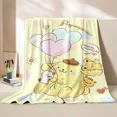 thumbnail image 3 of Japanese Pompom Purin Cartoon Blanket Children Room Soft Fluffy Soft Bed Plush Throws Baby Girl Boys Plush Blanket Quilt Gift, 3 of 9