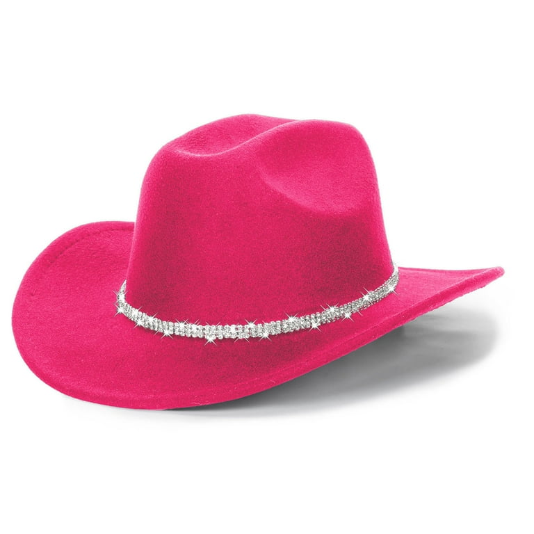 Wide brim diamond cowgirl hat Wide Brim Hats Bucket Fringe Cowgirl Hat Bling Diamond  main image 2