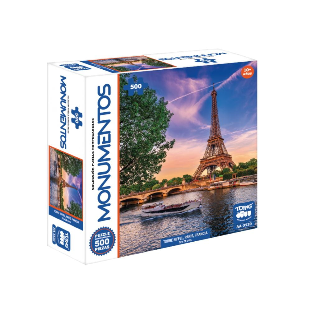 Oriental Mediana Admirable Puzzles 500 Torre Eiffel Toyng | Lider.cl